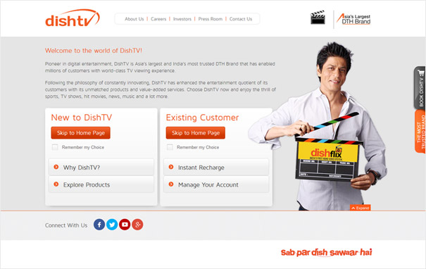 Olive has bagged the website development project for dishtv, a division of Zee Entertainment Enterprises!