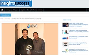 Olive gets covered by Insights Success